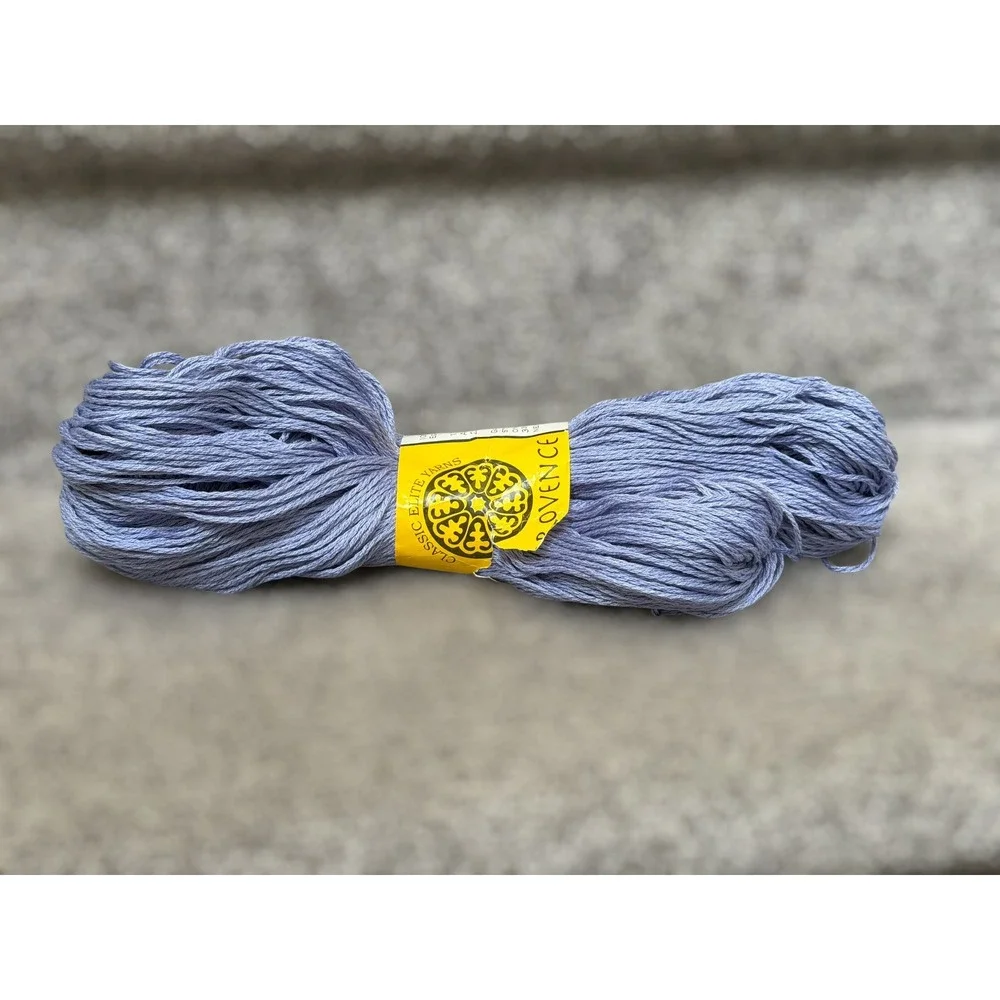 Vintage Classic Elite Yarns Provence Mercerized‎ Egyptian Cotton Yarn Lavender